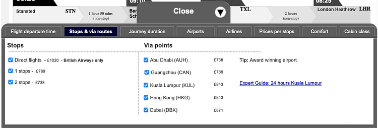 Stops-and-Vias-Filter wireframe